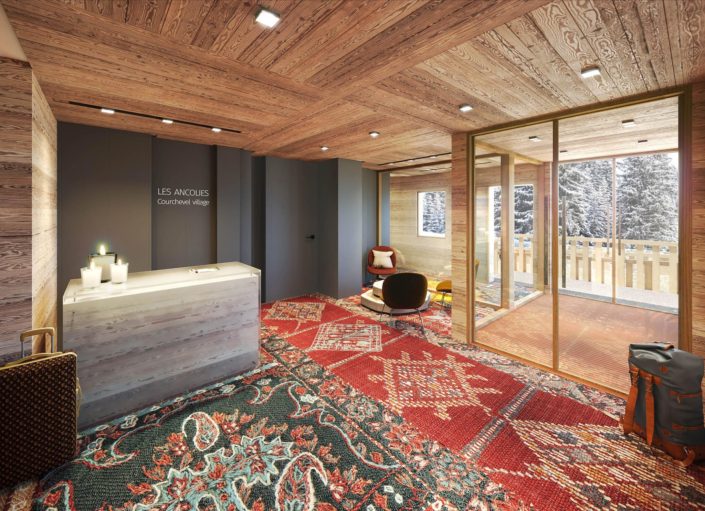 Hall Hotel 3D | Courchevel