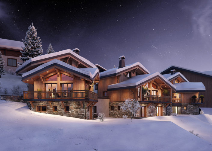 Chalets du Domaine Agora 3D Neige | Les Gets.