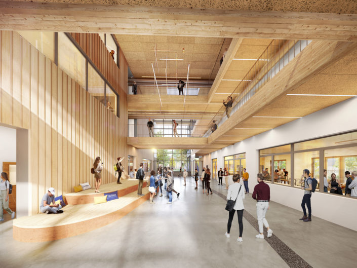 Hall 3D, Ecole ingénieurs, Builders | Vaulx-En-Velin