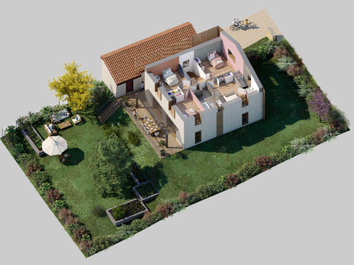 Plan 3D d'une Villa | Gleize